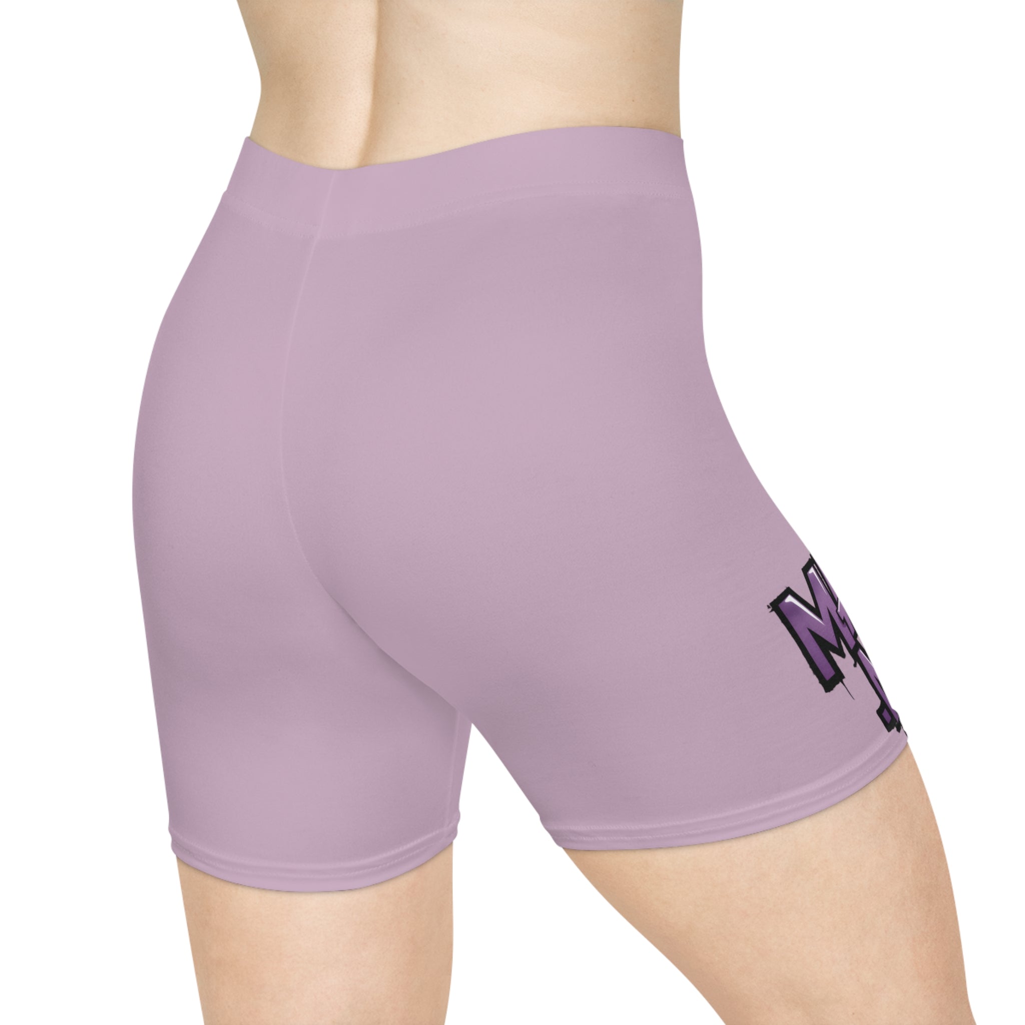 Biker Shorts — "Mainly Me" Cute Graphic