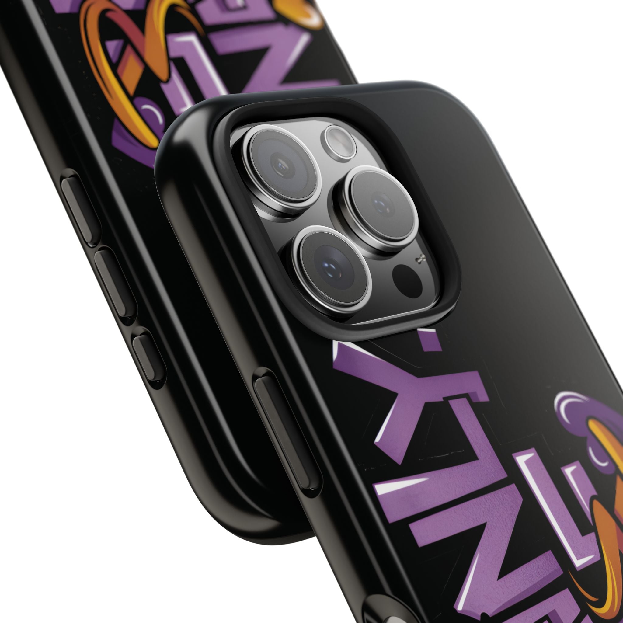 Phone Case — 'Mainly Me' Purple Graffiti Protective Cover