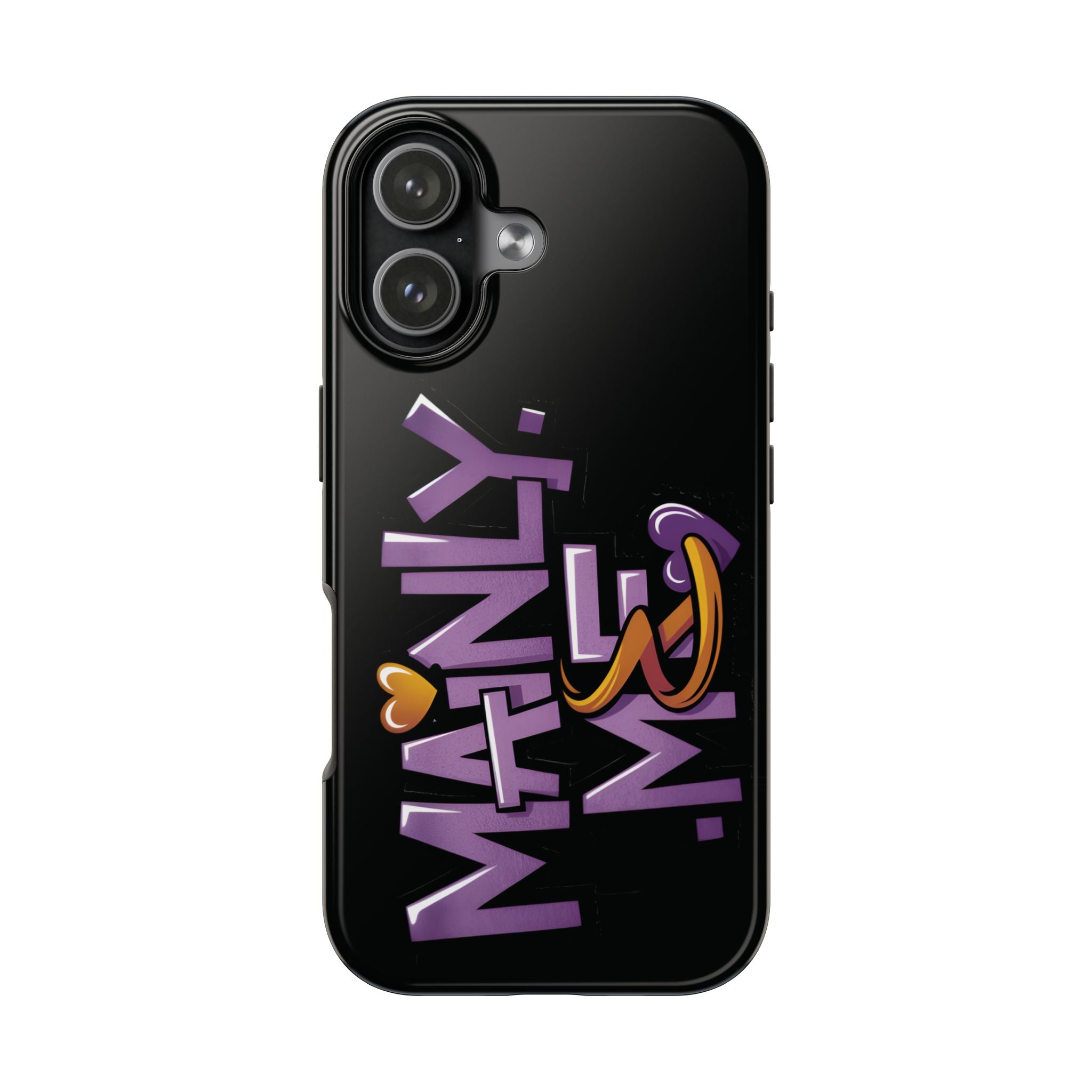 Phone Case — 'Mainly Me' Purple Graffiti Protective Cover