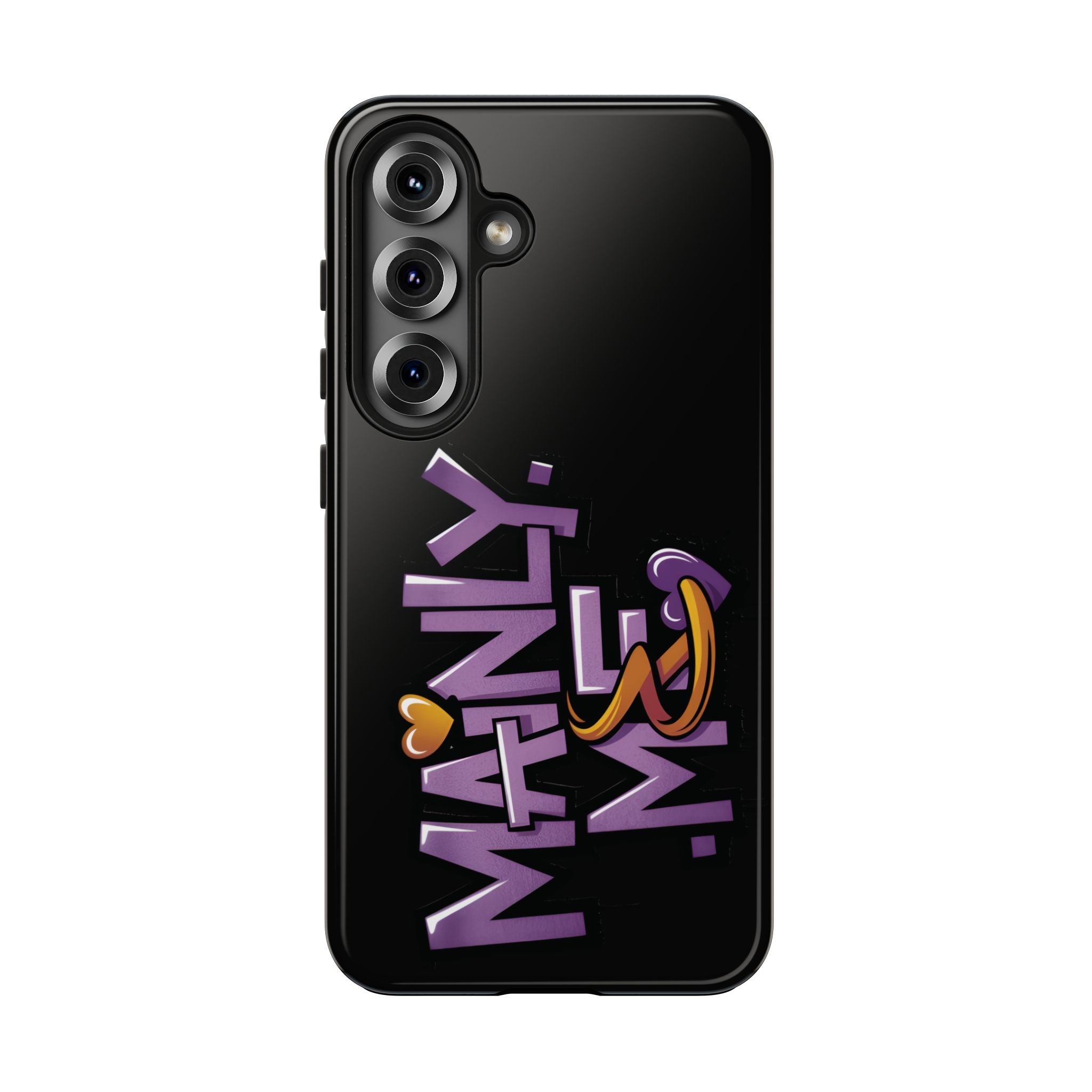 Phone Case — 'Mainly Me' Purple Graffiti Protective Cover