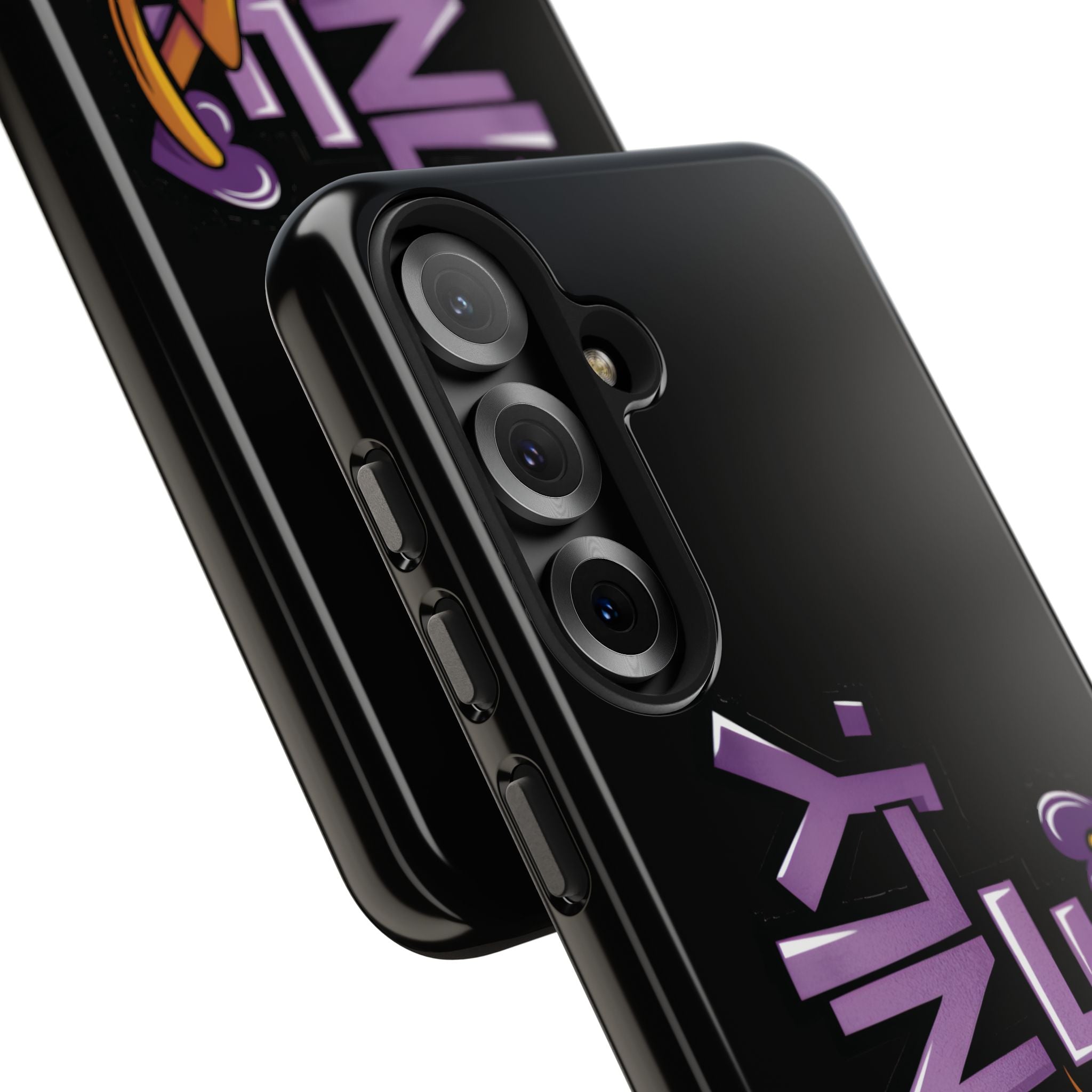Phone Case — 'Mainly Me' Purple Graffiti Protective Cover