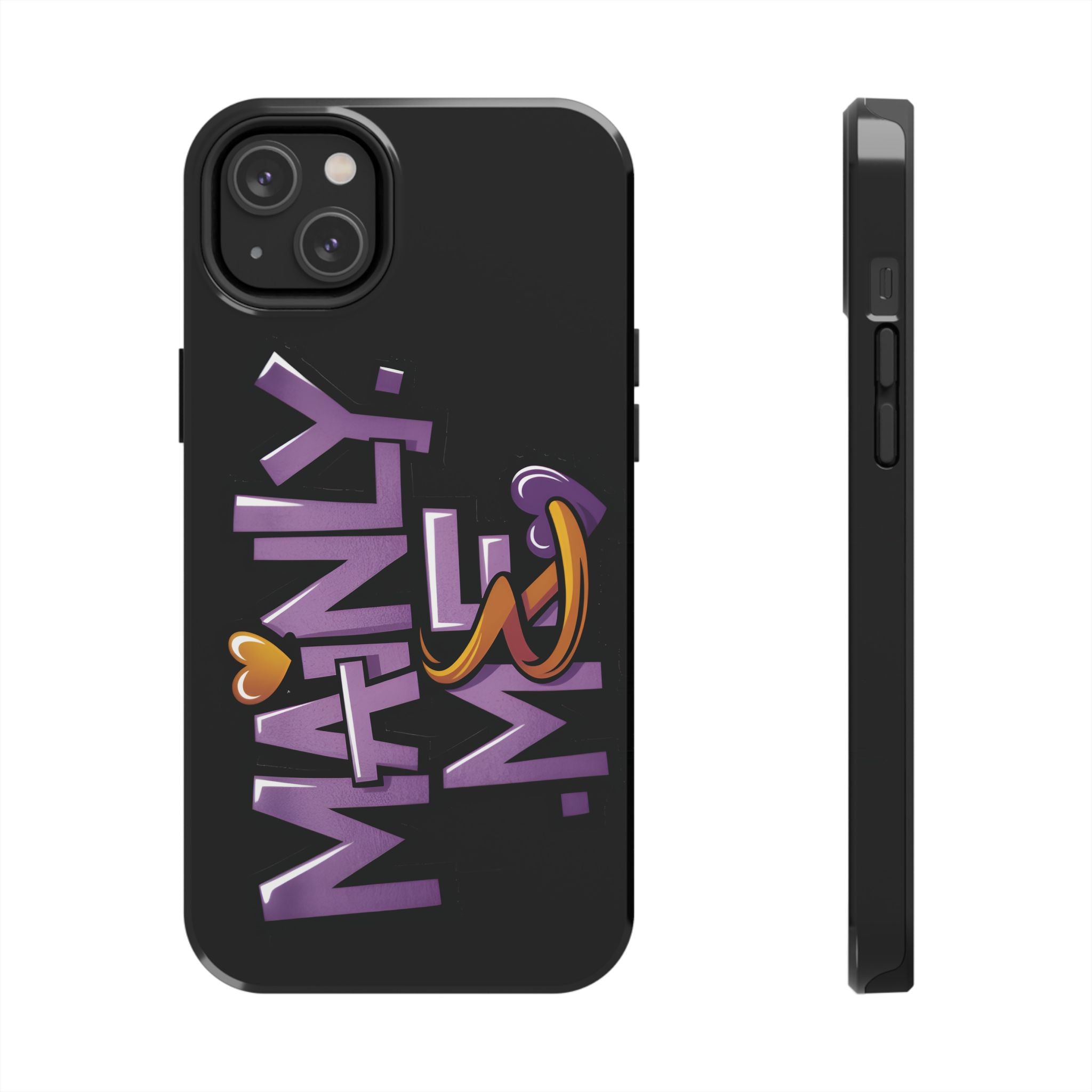 Phone Case — 'Mainly Me' Purple Graffiti Protective Cover