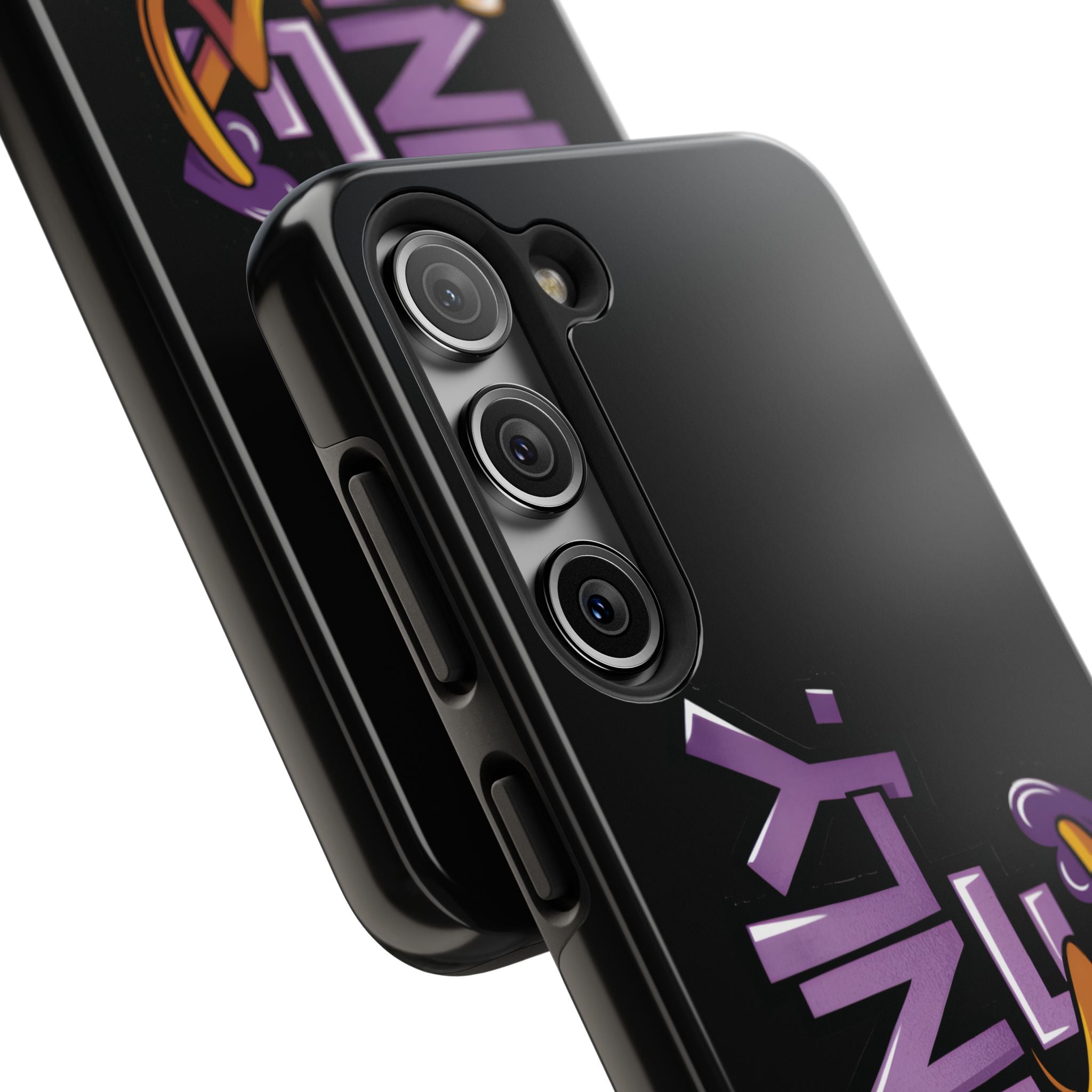 Phone Case — 'Mainly Me' Purple Graffiti Protective Cover