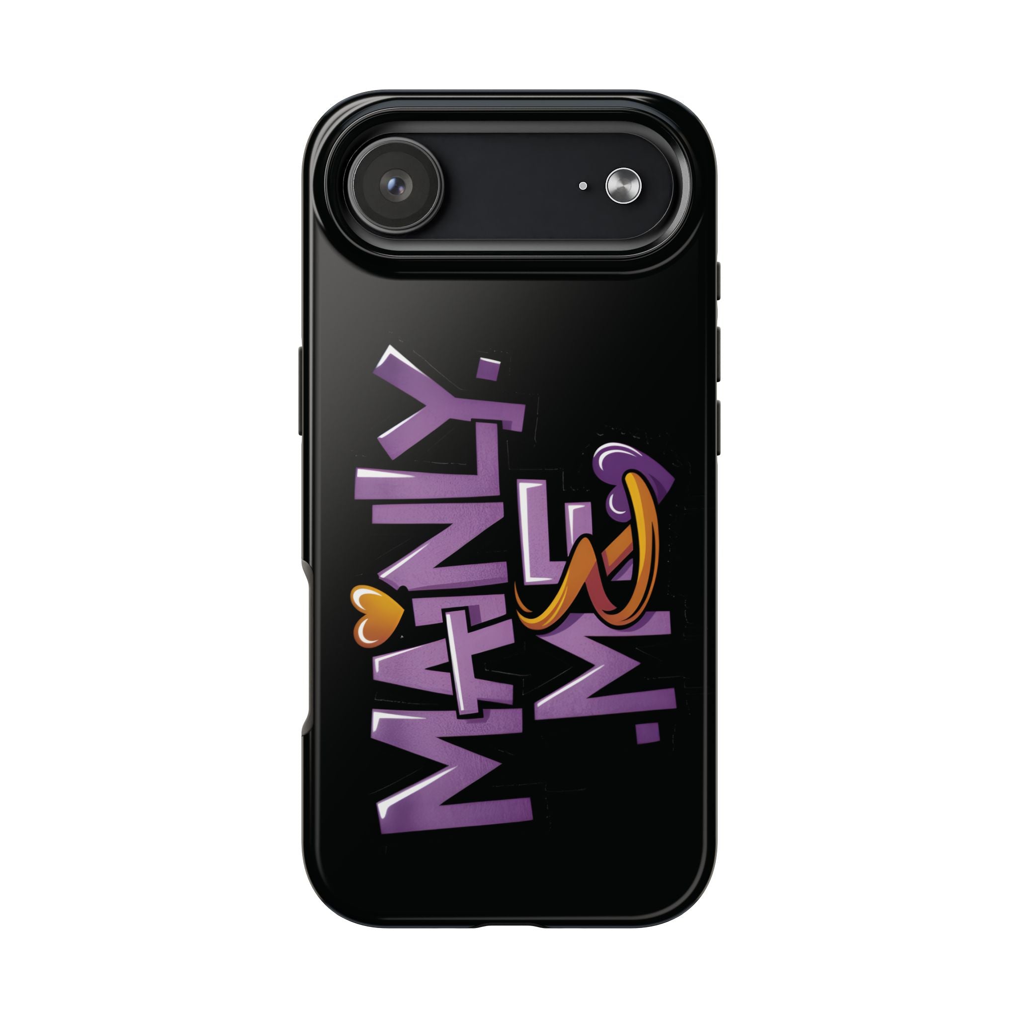 Phone Case — 'Mainly Me' Purple Graffiti Protective Cover