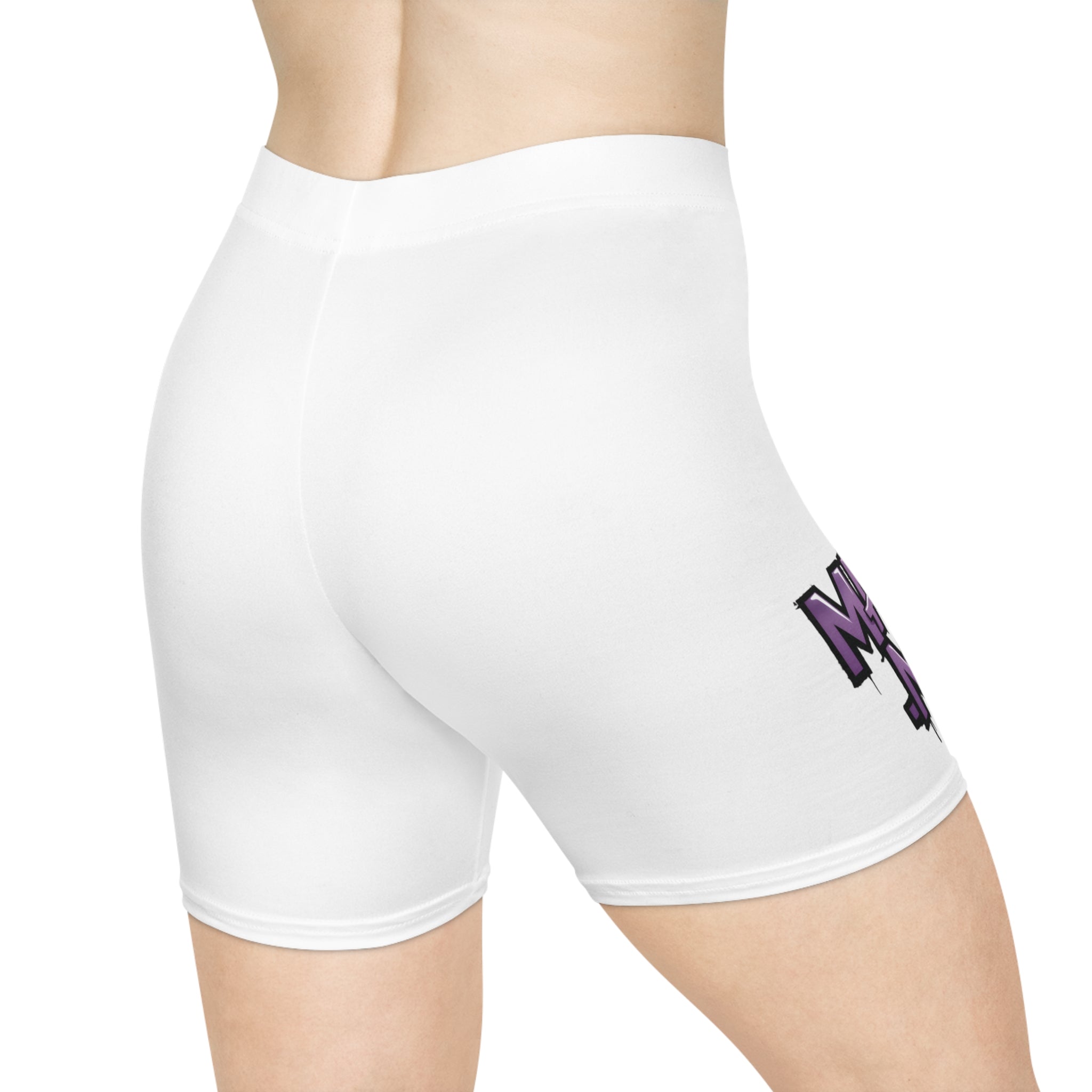 Biker Shorts — "Mainly Me" Cute Graphic