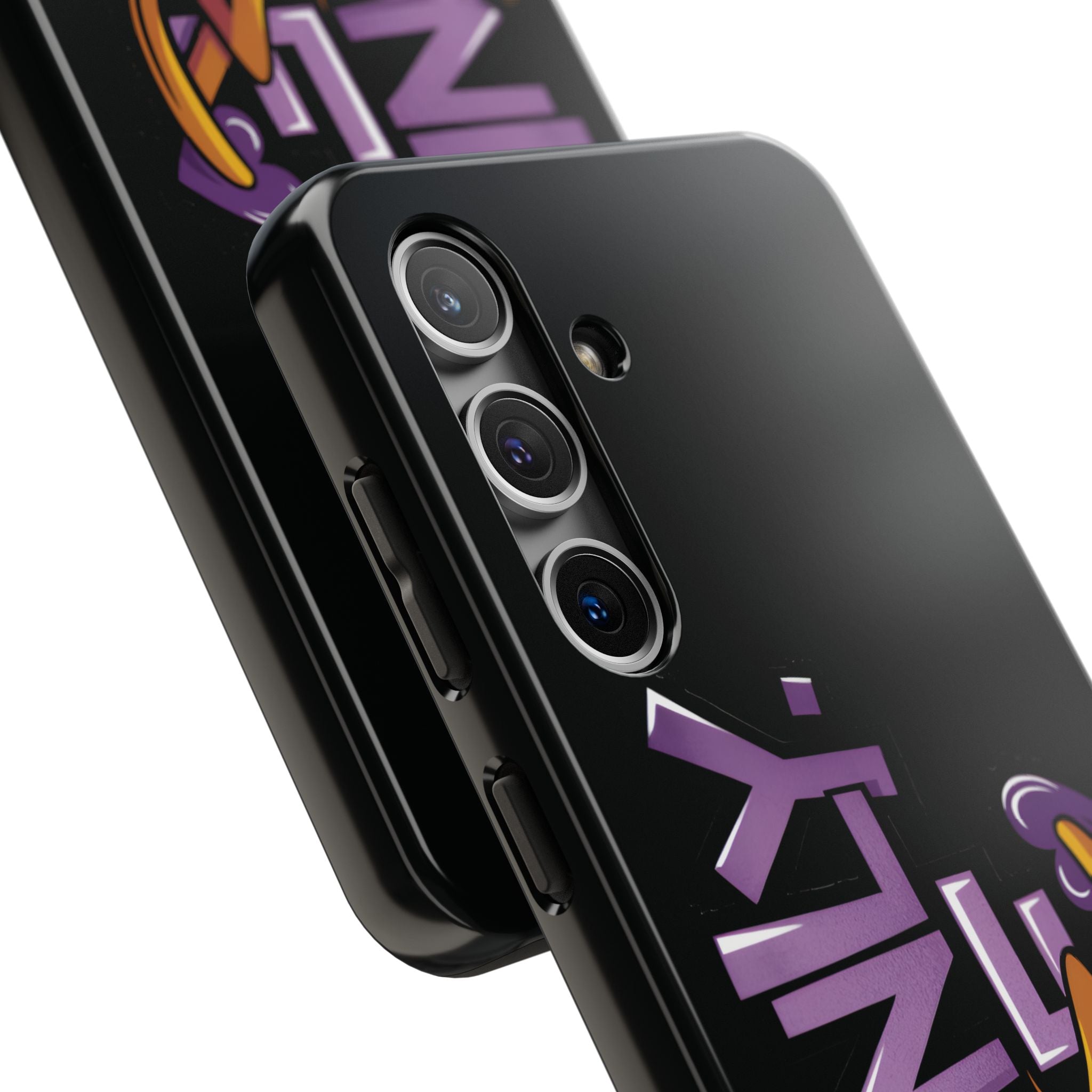 Phone Case — 'Mainly Me' Purple Graffiti Protective Cover