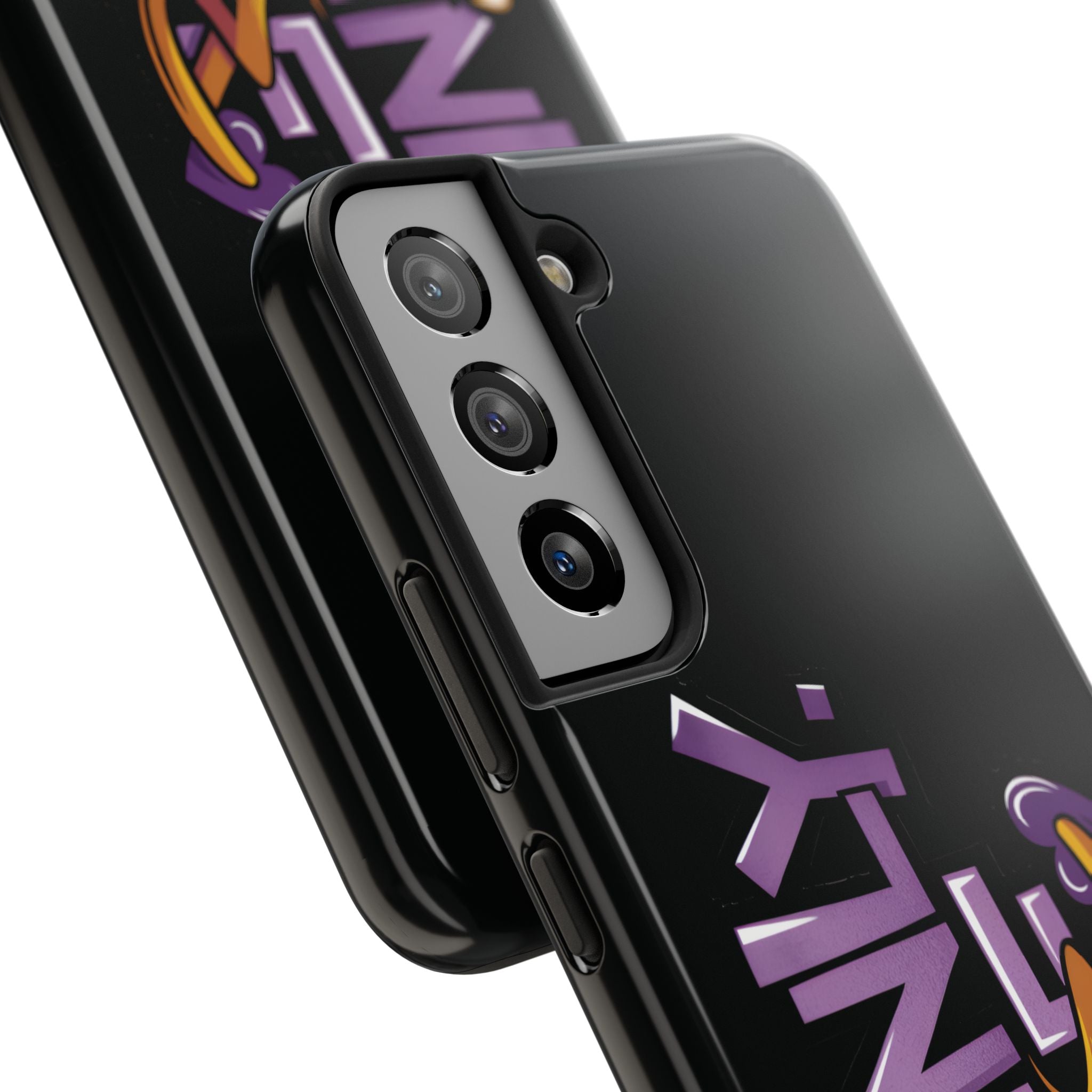 Phone Case — 'Mainly Me' Purple Graffiti Protective Cover