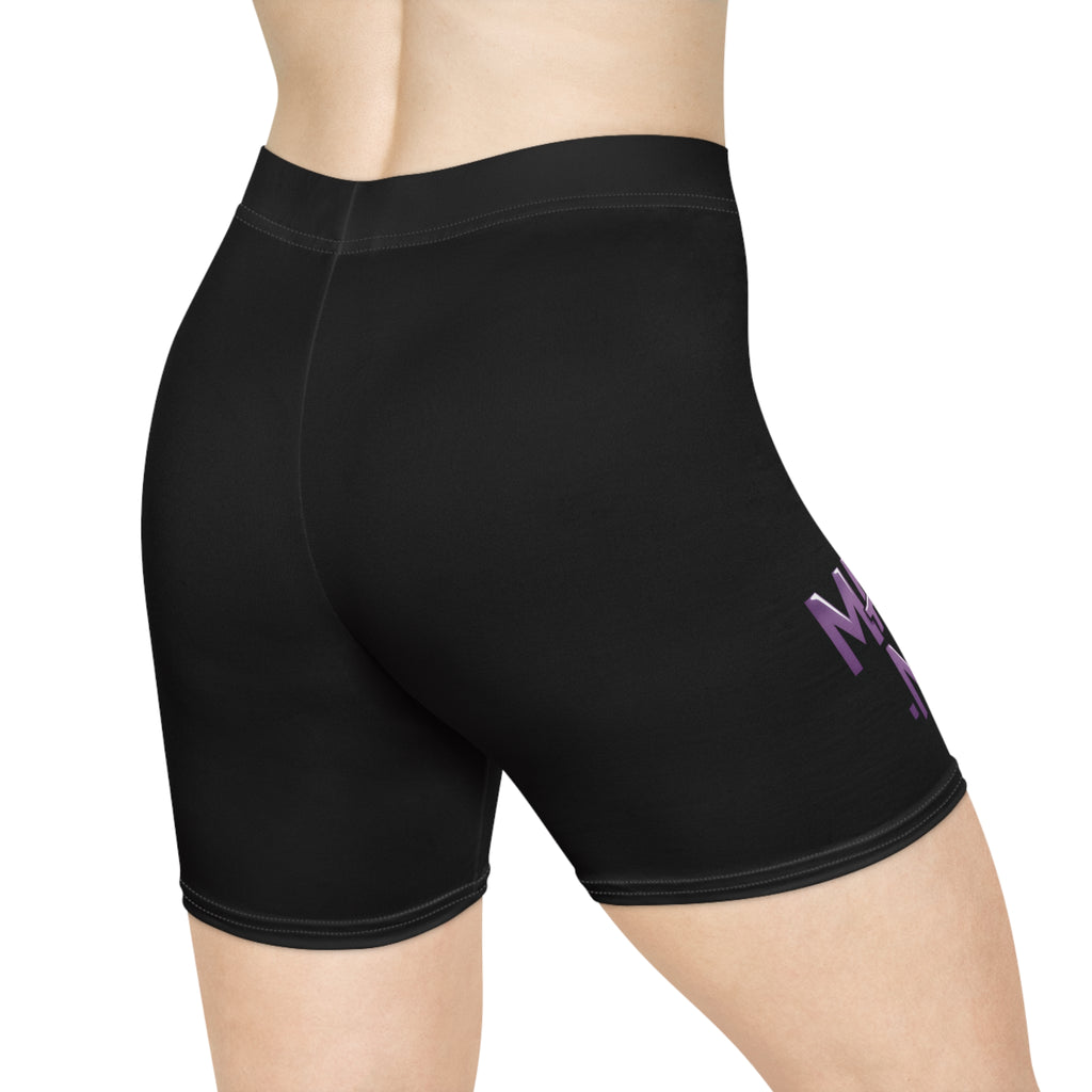 Biker Shorts — "Mainly Me" Cute Graphic