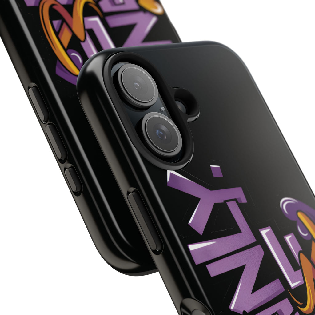 Phone Case — 'Mainly Me' Purple Graffiti Protective Cover