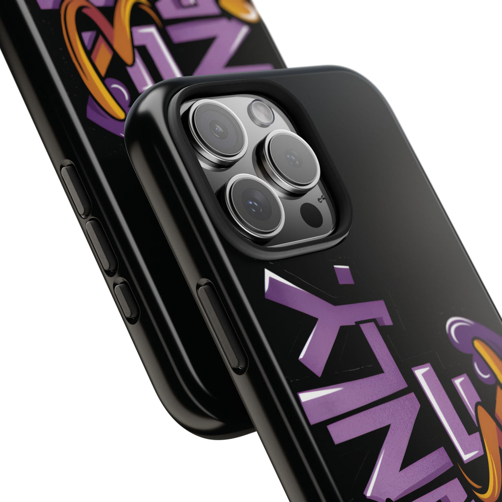 Phone Case — 'Mainly Me' Purple Graffiti Protective Cover